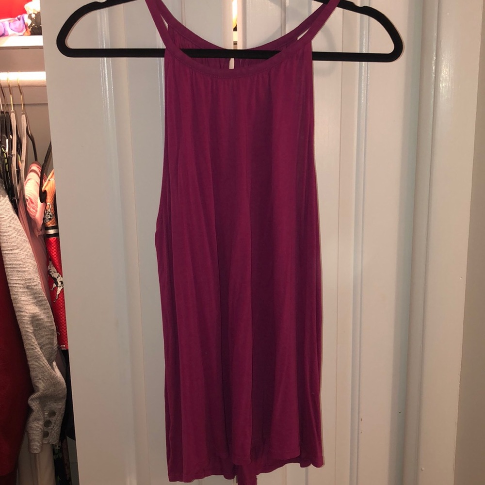 Loft fuschia top